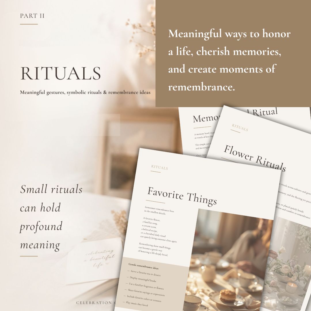 Celebration of Life Guide — Ceremony Ideas, Rituals & Grief Support