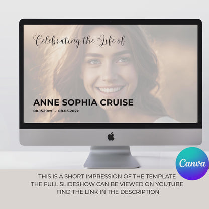 Funeral Slideshow Template Canva